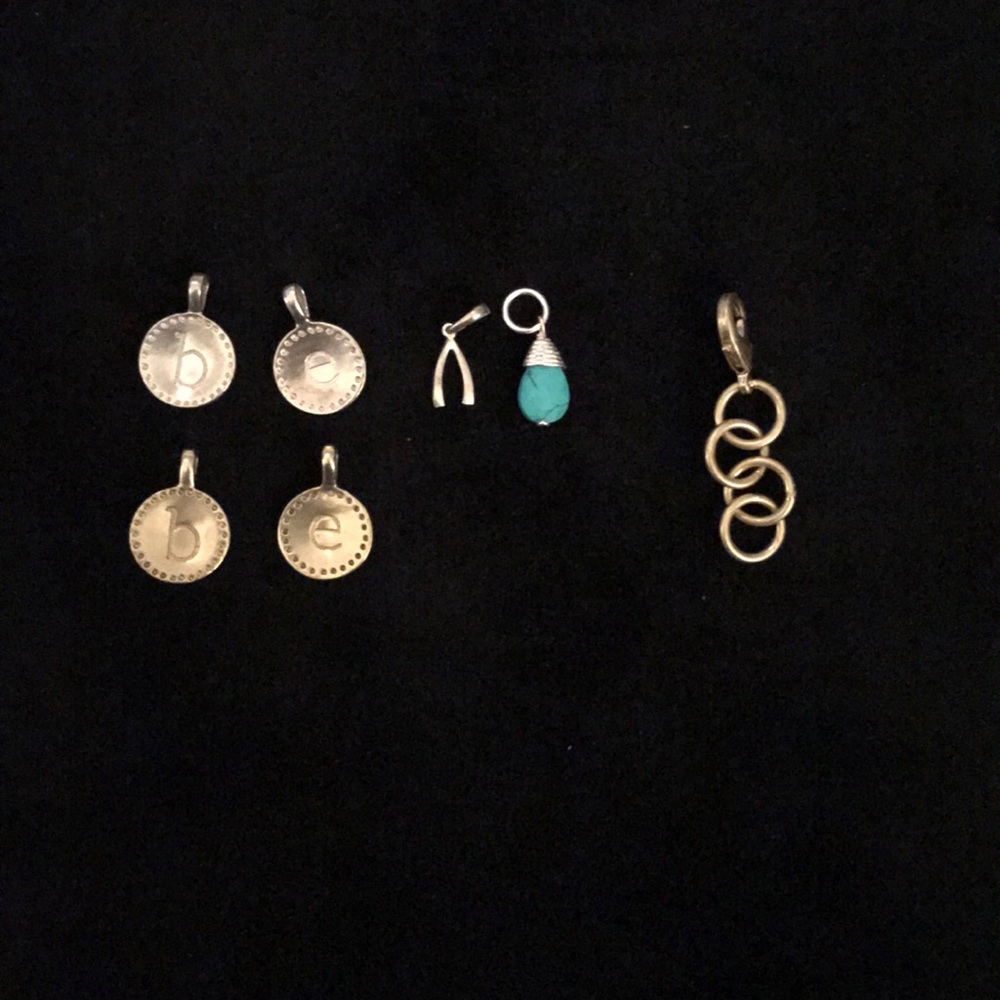 Stella & Dot charms silver & gold & gold extender